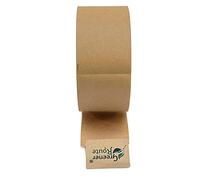 Rouleau Kraft Gommé Brun 72mm x 200m - Ruban Papier kraft Adhésif Préencollé par Greener Route - Ideal pour les colis, l’encadrement ou en cartonnage -100% recyclable, biodégradable et compostable