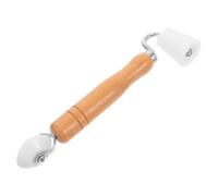 Rouleau Lisseur à Double Embout avec Manche bois | Roulements Intégrés, Prise Ergonomique, Outil Réutilisable pour Pose Murale et Rénovation Intérieure, Adapté aux Surfaces