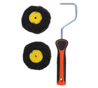 Rouleau Mural D'angle pour Ambiance Halloween, Peinture Mur Intérieure | Joint Compound Roller 3,5 Pouces, Répartition Uniforme, Poignée Courbe, pour Moulures et Reparation Mur