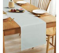 Rouleau Nappe Jute 40x140cm, Chemin Table Toile Lavable, Gris clair | Chemin Table Toile Jute pour Anniversaire Mariage Baptême Communion