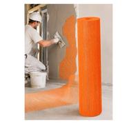 Rouleau Orange en Fibre de Verre 50 m, Treillis de Renfort pour Enduit, Bande Murale pour Fissures, Réparation Ciment, Plâtre et Façade(5 mm-120g/m²)