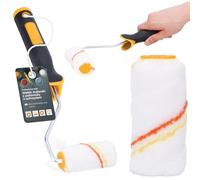 Rouleau Peinture 10 cm Remplacement Manche Cadre Acrylique Enduit Papier Peint Mur Application Vernis Teinture Set Outil Travaux Rénovation Maison Peintre