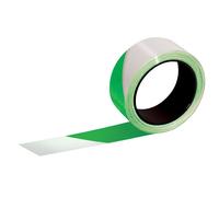 rouleau rubalise 'rubaplast' vert / blanc 100m x 50 mm TALIAPLAST - 540312