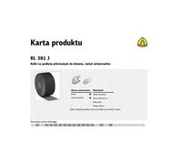 Rouleau toile abrasive - KLINGSPOR - KL381J - 150 mm - 50 m - Grain 80 (électrocorindon)