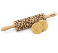 Rouleaux à Pâtisserie Gravé - Flor de Cerezo | Rouleau Pâtisserie en Relief Pour DIY Faire | Pour la Décoration de Biscuits | Rouleau à Pâtisserie en Relief en Bois avec Embossage par Algis Crafts