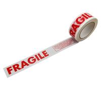 Rouleaux Adhésifs ' Fragile' SILENCIEUX : 48 mm X 100 mètres - lot de 36