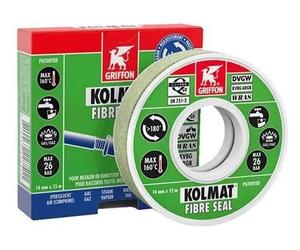 Rouleaux bande Kolmat fibre Seal GRIFFON ruban 15m x 12mm - 6300531