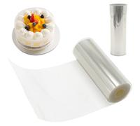 Rouleaux Colliers à Gâteau Materiel Patisserie Rodoide, 12cmx10m, Transparent Patisserie Ruban de Rouleaux à Gâteaux Décoration pour Entourer Les Gâteaux Mousse Patisserie (12cm)