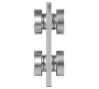 Rouleaux d'assemblage pour chariot à 4 roues, 4 pièces, capacité de charge de 499 kg, chariot d'assemblage à double roulement adapté aux profilés de largeur 1-5/8" et à tous les profilés de 1-5/8" de