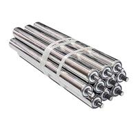Rouleaux de convoyeur en acier inoxydable de 1" de diamètre,6 à 36" de long | Rouleaux de remplacement robustes. Avec arbres à ressort(10pack 35.4in)
