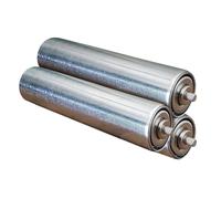 Rouleaux de convoyeur en acier inoxydable d'une capacité de charge de 50kg/110lb chacun, diamètre 5cm/2in,longueur du rouleau 25.2in/64cm,adaptés aux systèmes de convoyage,au travail du bois(TOTAL LEN