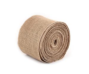 Rouleaux de Ruban de Jute Rouleau Rustique Ruban de Tissu de Jute Tissus de Toile de Jute Pour la Partie Décorative Bricolage Artisanal Artisanat Arts Décoration de Noël (10CM)