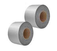 rouleaux de ruban d'étanchéité en butyle imperméable - Ruban de réparation auto-adhésif en feuille d'aluminium pour toitures en asphalte, murs, sols et combles - Solution d'isolation thermiq