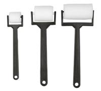 Rouleaux d'éponge pour peinture, 3 pcs 3 tailles éponges de peinture avec poignée en plastique, petit rouleau de peinture lavable pour les enfants