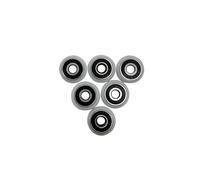 Roulements rigides à billes 10 pièces 696 RS roulement en plastique roue en nylon rouleau poulie type enduit diamètre intérieur(10pcs 5x23x5.4mm)