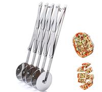 Roulette à Pizza à 5 Roues Diviseur De PâTe En Acier Inoxydable, Trancheuse à Pizza, Coupe-PâTe à Biscuits, Couteau à PâTisserie,PâTisserie GâTeau De Cuisson Pizza Cutter