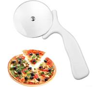 Roulette à pizza en acier 430, antidérapante, passe au lave-vaisselle | Lame tranchante en acier inoxydable, ergonomique PS pour prise en main, antidérapante, passe au lave-vaisselle, aspect