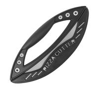 Roulette à pizza professionnelle, roulette à pizza en acier inoxydable | Trancheuse à pizza multifonctionnelle - Roulette à pizza en demi-cercle, housse ergonomique en acier inoxydable