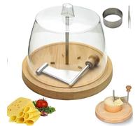 Roulette à recourbe-fromage avec couvercle, coupe-fromage à pâte dure pour Girolle, trancheuse décorative pour planches à charcuterie, chocolat et beurre