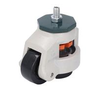Roulette à tige de nivellement réglable en hauteur, tige filetée M12, établi, roulette rotative, roue de 62mm