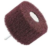 Roulette abrasive en mousse pour perceuse, diamètre 80 mm, en nylon extrudé avec grains de corindon, grain 80