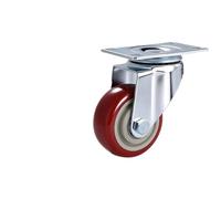 Roulette charge lourde Roulette pivotante universelle en PVC de 6,35 cm (2,5 pouces) for chariot de service et accessoires de mobilier (1 pièce).