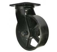 Roulette chariot MINE'NOIR D.150 à platine pivotante, hauteur 195 mm
