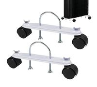 Roulette de chauffage à huile électrique, support de radiateur électrique en acier au carbone, pièces de rechange de roue rotative à 360 °, cadre de support de chauffage pour radiateurs à bain d'huile