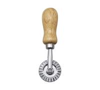 Roulette de découpe à pâtisserie - Outil de cuisson avec poignée en bois de 3,8 cm, rouleau de pâte, pâte à, pizza | Appareil de cuisson de cuisine pour la fabrication de pâte faite maison