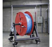 Roulette De Dévidage De Fil À Armature En Acier Inoxydable | Kit De Dévidoir À 1/2/3/4/5 Bobines, Roue De Dévidage Pour Rallonges Électriques Et Électriciens,1 reel,25X30X47cm