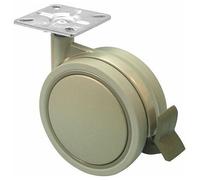 Roulette de meuble - bandage caoutchouc - 75 mm - sans frein - Jemedesign GUITEL