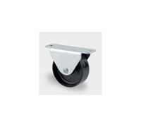 Roulette fixe D. 14 mm ? platine 30 x 17 mm charge max. 50 kg - 0002112000 - Tente