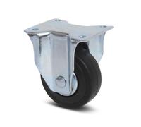 Roulette fixe platine charges légères 40 kg - 1438 - diamètre 65mm TENTE