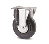 Roulette fixe - platine charges légères 75 kg - 3478 - diamètre 100mm TENTE