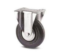 Roulette fixe - platine charges légères 75 kg - 3478 - diamètre 100mm TENTE