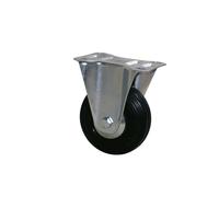 Roulette fixe platine sans frein D.50 galet caoutchouc noir charge 50kg - GUITEL HERVIEU - 700506