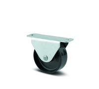 Roulette fixe pour tiroir coulissant - acier - platine - ø 14mm - Compacta TENTE