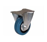 Roulette fixe - sur platine - pour charges moyennes - bandage non tachant - diamètre 125 mm - Port Roll GUITEL