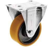 Roulette fixe - sur platine - roue althane - 100 mm - Fortainer GUITEL