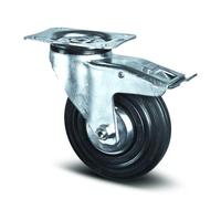 Roulette pivotante à blocage total - sur sols béton - ø 100 mm - Alpha TENTE