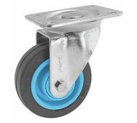 Roulette pivotante - à platine - Résilex® - charges moyennes - diamètre 100 mm - Gemroll GUITEL
