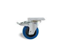 Roulette pivotante avec frein platine D.160 - 527745