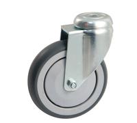 Roulette pivotante - AVL - 550882O - Roue caoutchouc Ø100 mm - Charge 100 kg - Pare-fils polyamide