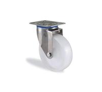 Roulette pivotante inox polypropylène - 150 mm