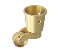 Roulette Pivotante Laiton Antique pour Meubles Lourds(T4921) | Laiton massif brossé, roulement silencieux, rotation 360°, pour idéal meubles lourds, finition durable