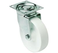 Roulette pivotante platine sans frein D.50 galet nylon blanc charge 50kg - GUITEL HERVIEU - 606010