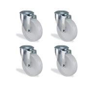 Roulette pivotante polypropylène - lot de 4