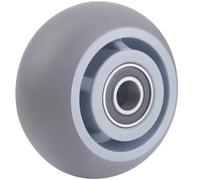 Roulette Pivotante Roulette en caoutchouc solide | 1-4 pièces 4 5 6 8 pouces for Flight Case de chariot à plate-forme(8-inch Arc-shaped,4pcs)
