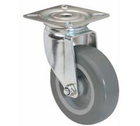 Roulette pivotante sur platine - diamètre 100 mm - 1470 PAO TENTE