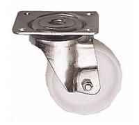 Roulette pivotante sur platine inoxydable - diamètre 100 mm - Mécaninox GUITEL